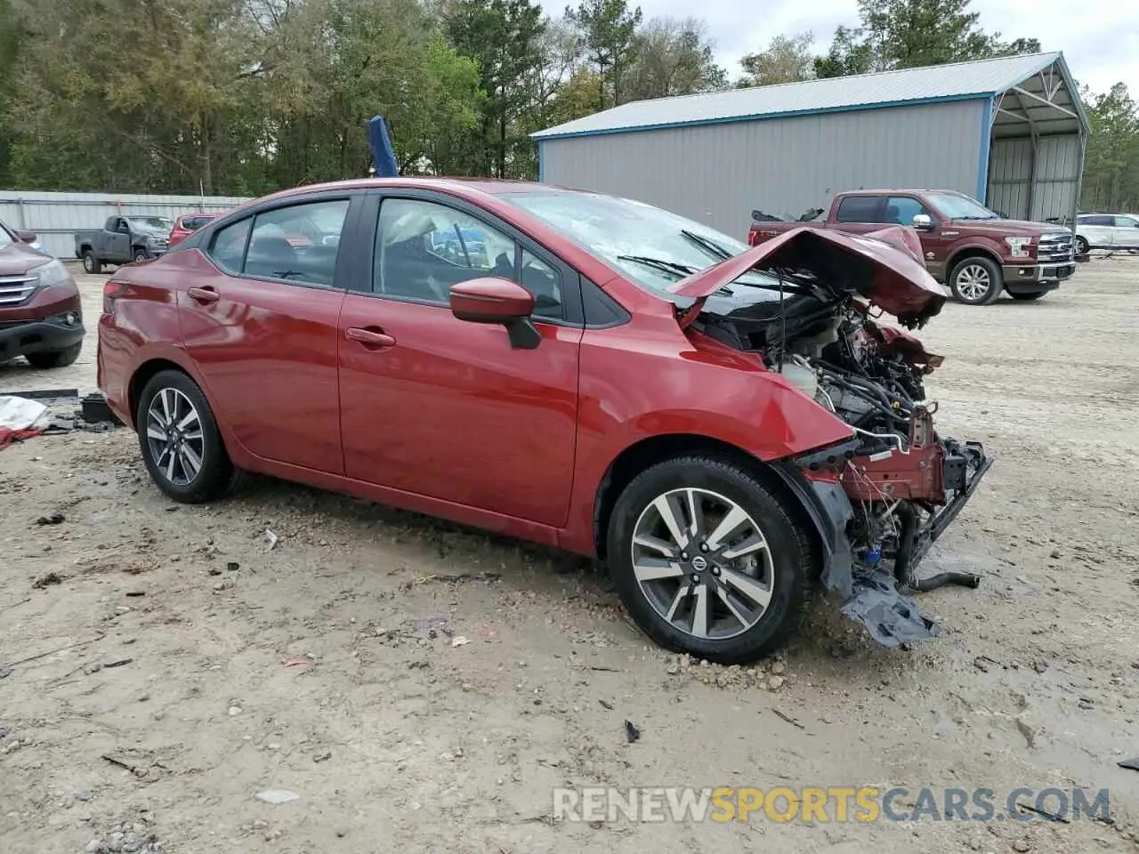 4 fotografías del automóvil dañado 3N1CN8EV7ML896049 NISSAN VERSA 2021