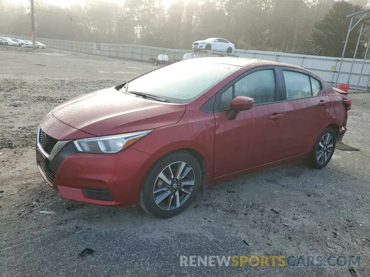 1 fotografías del automóvil dañado 3N1CN8EV7ML920527 NISSAN VERSA 2021