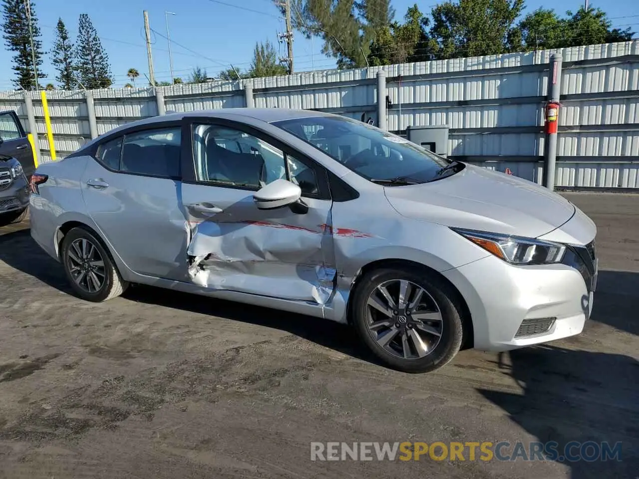 4 fotografías del automóvil dañado 3N1CN8EV8ML835227 NISSAN VERSA 2021