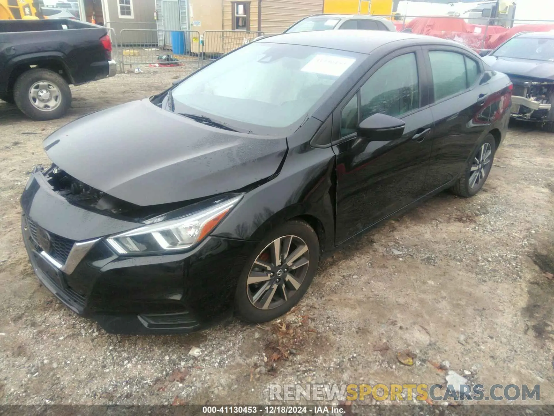 2 fotografías del automóvil dañado 3N1CN8EV8ML843991 NISSAN VERSA 2021