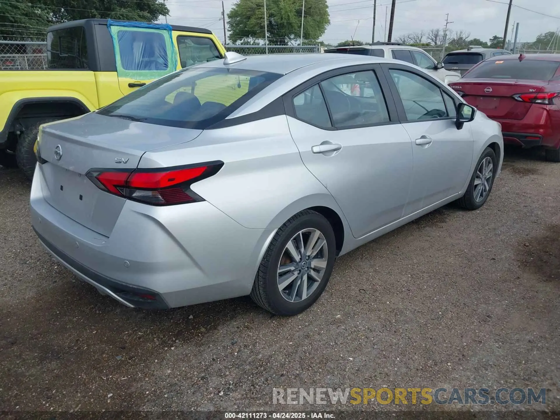 4 fotografías del automóvil dañado 3N1CN8EV8ML853517 NISSAN VERSA 2021