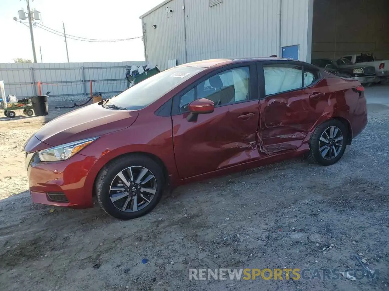 1 fotografías del automóvil dañado 3N1CN8EV8ML857731 NISSAN VERSA 2021
