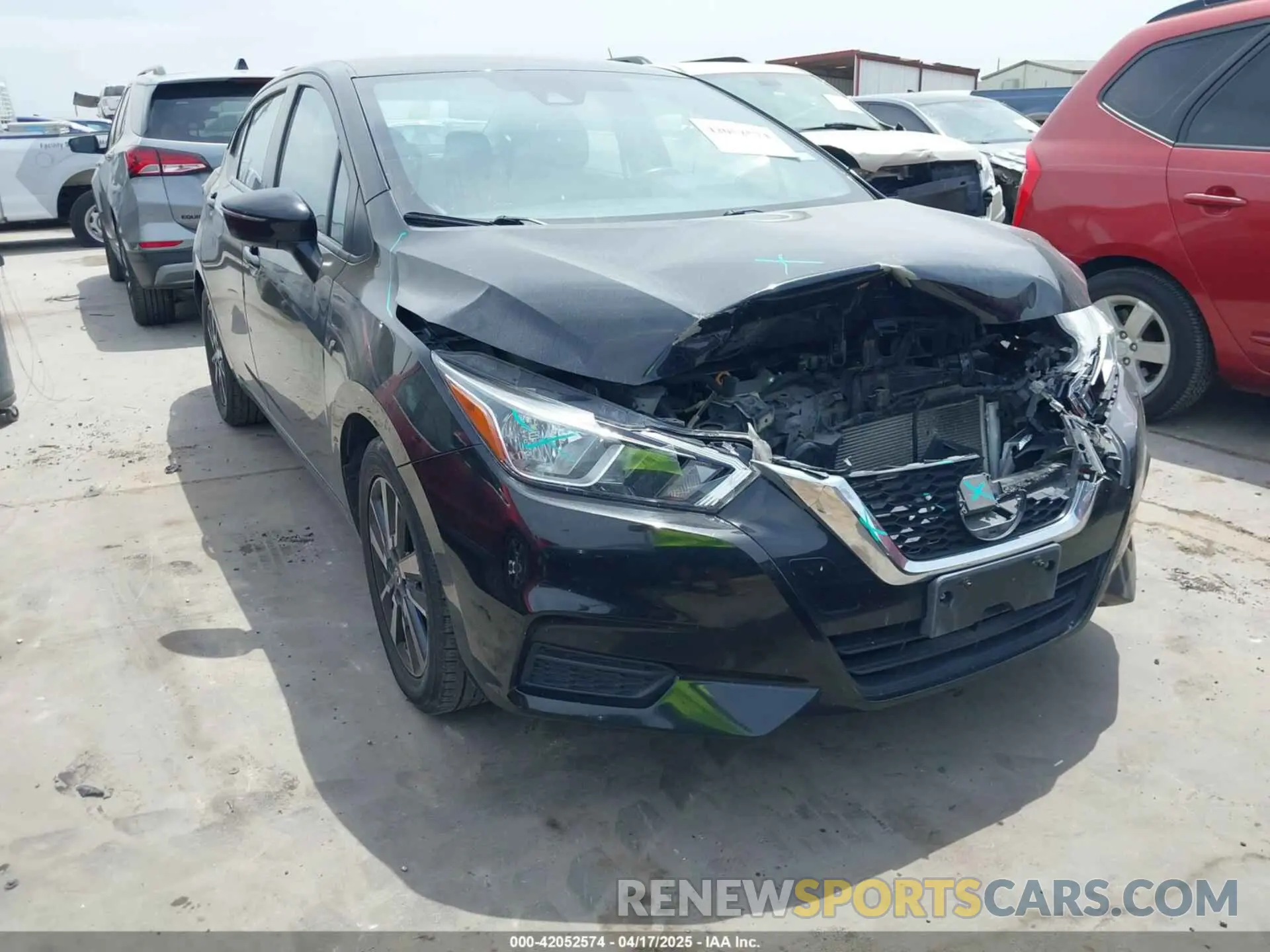 1 fotografías del automóvil dañado 3N1CN8EV8ML861214 NISSAN VERSA 2021