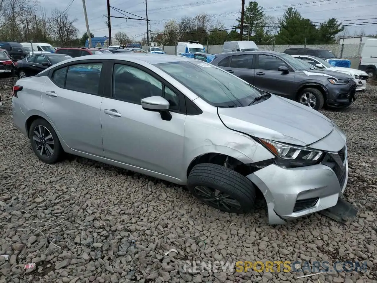 4 fotografías del automóvil dañado 3N1CN8EV8ML863982 NISSAN VERSA 2021