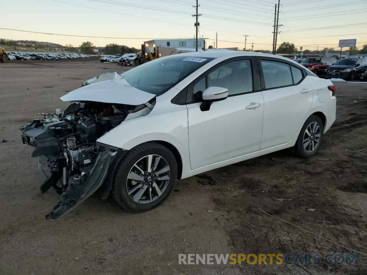 1 fotografías del automóvil dañado 3N1CN8EV8ML868132 NISSAN VERSA 2021