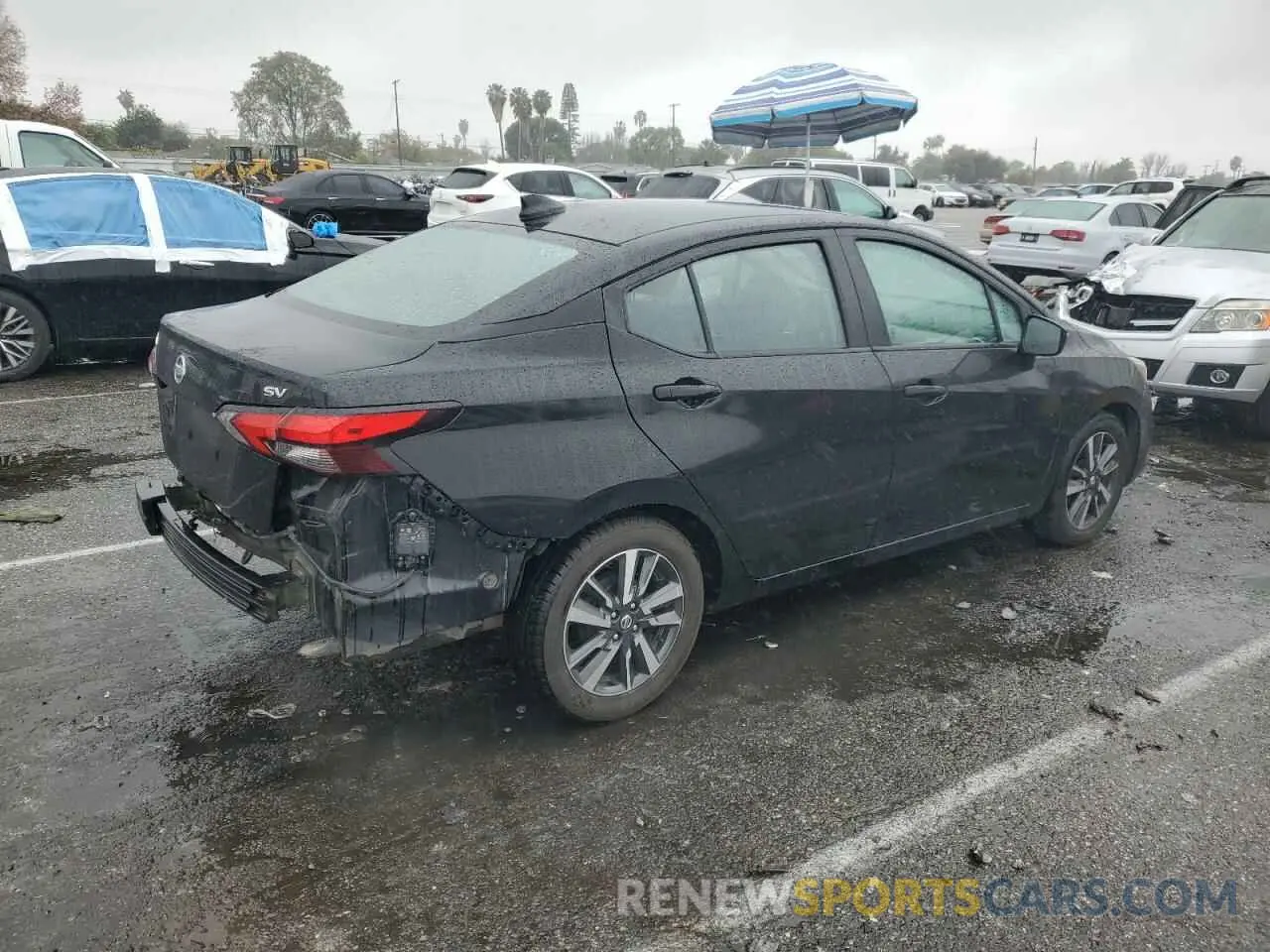 3 fotografías del automóvil dañado 3N1CN8EV9ML826424 NISSAN VERSA 2021