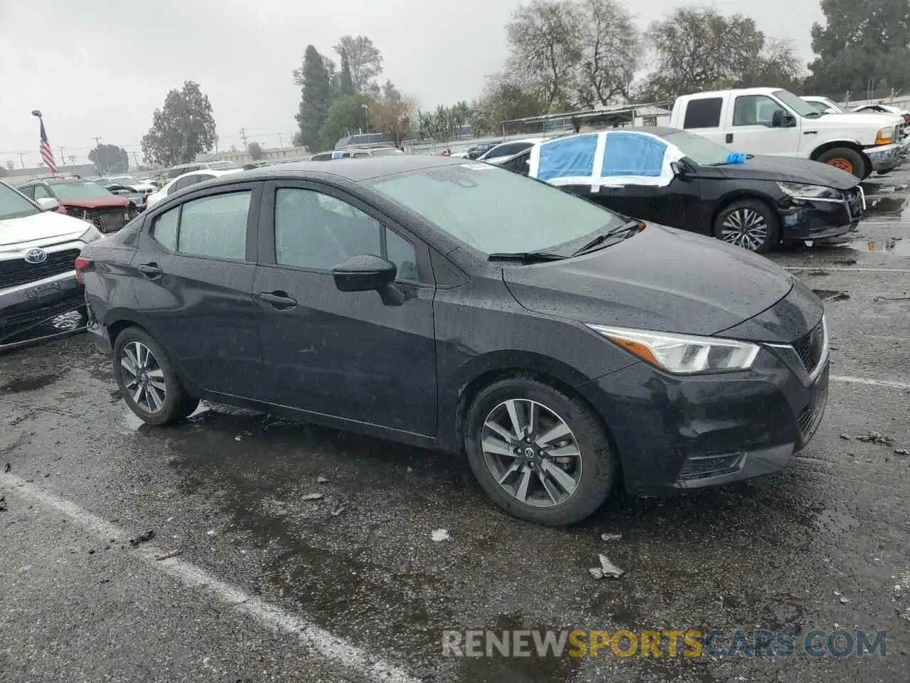 4 fotografías del automóvil dañado 3N1CN8EV9ML826424 NISSAN VERSA 2021