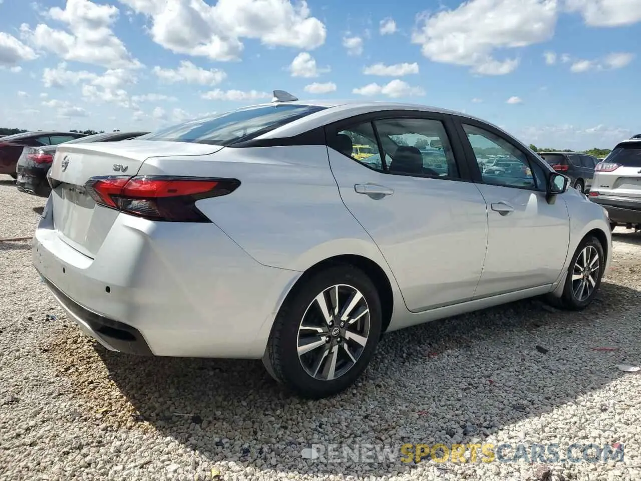 3 fotografías del automóvil dañado 3N1CN8EV9ML879978 NISSAN VERSA 2021