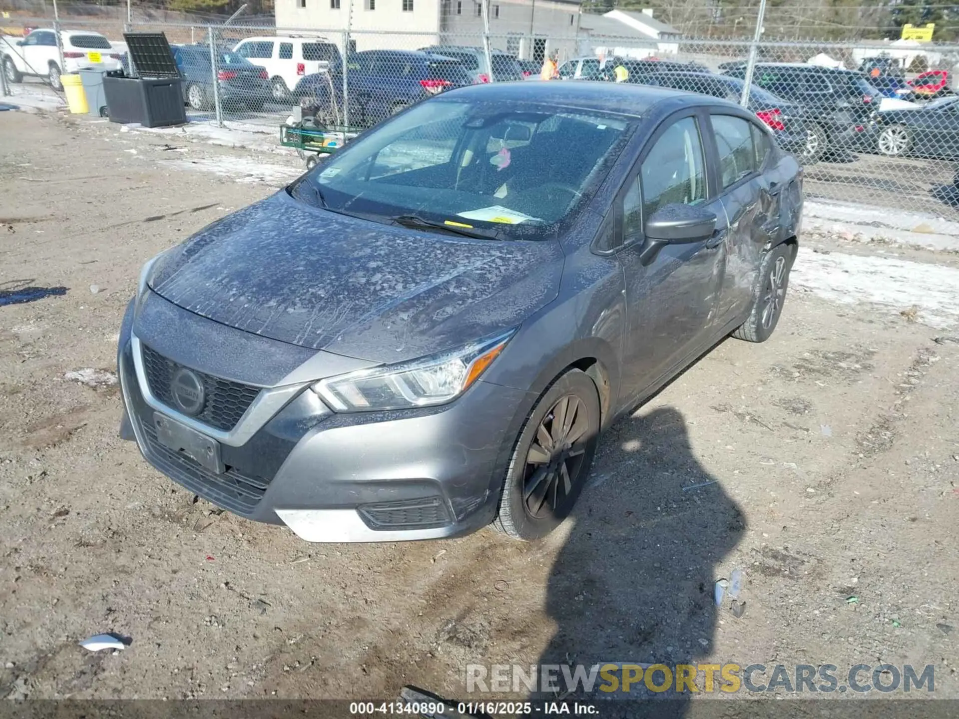 2 fotografías del automóvil dañado 3N1CN8EV9ML886249 NISSAN VERSA 2021