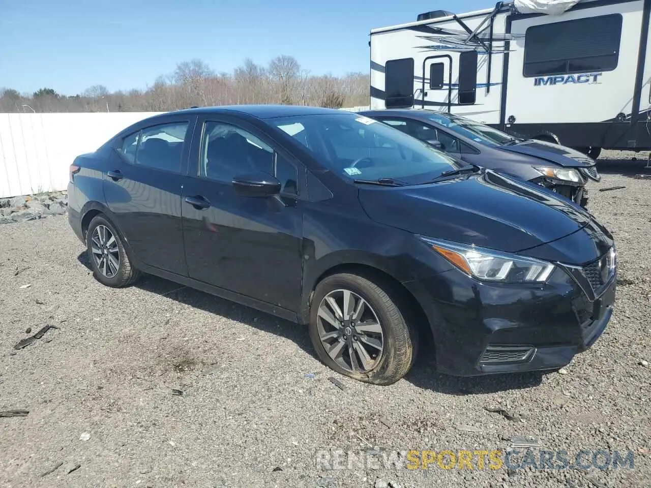 4 fotografías del automóvil dañado 3N1CN8EVXML820955 NISSAN VERSA 2021