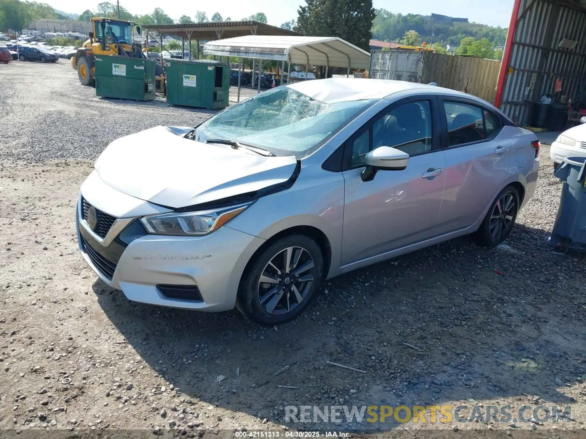 2 fotografías del automóvil dañado 3N1CN8EVXML850876 NISSAN VERSA 2021