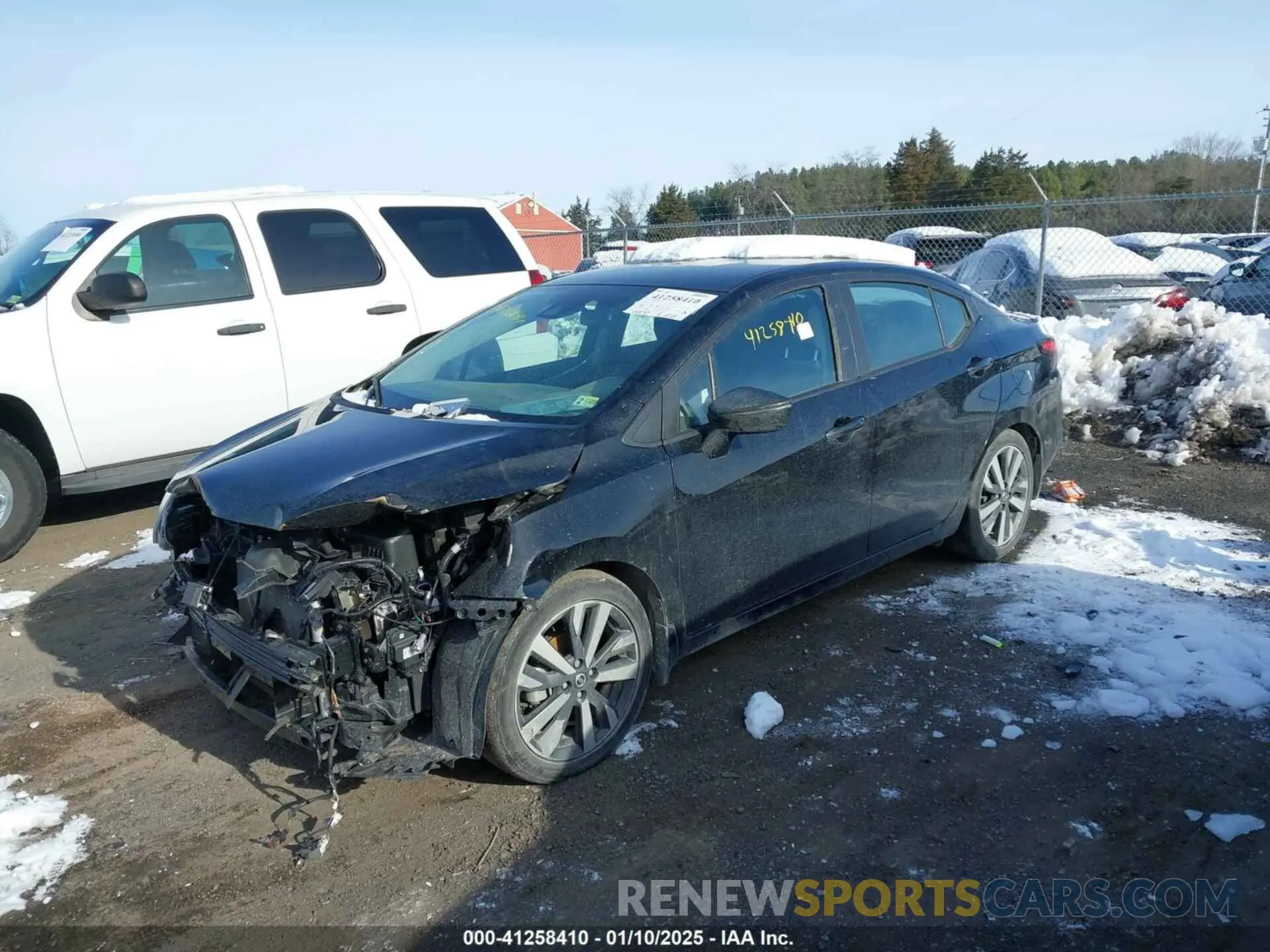 2 fotografías del automóvil dañado 3N1CN8FV4ML818665 NISSAN VERSA 2021