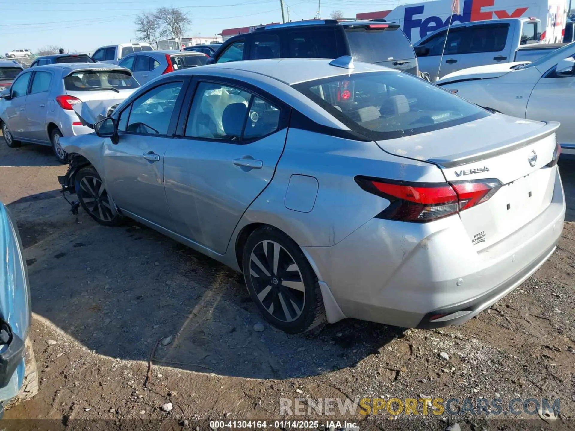 3 fotografías del automóvil dañado 3N1CN8FV4ML915283 NISSAN VERSA 2021