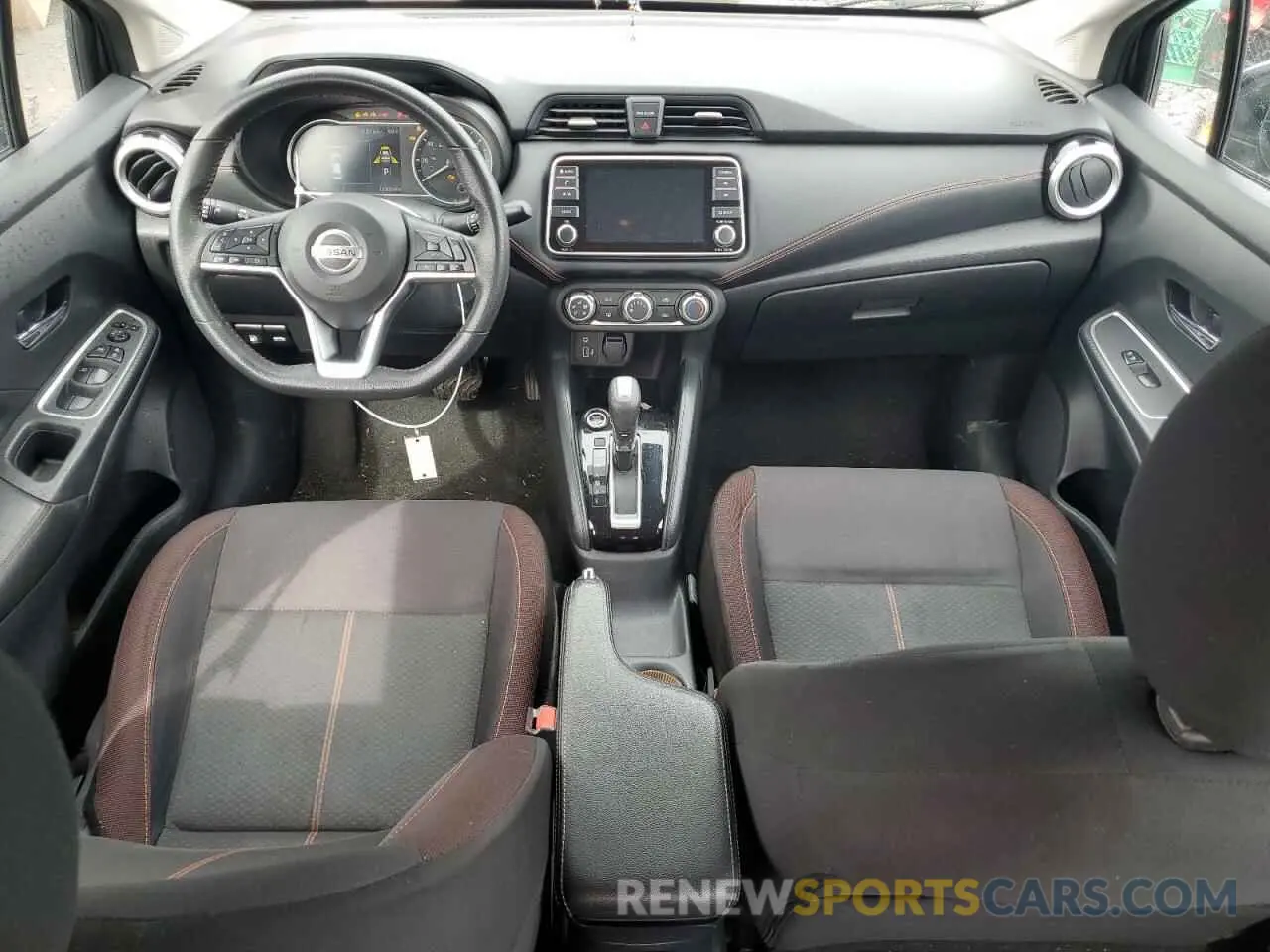 8 fotografías del automóvil dañado 3N1CN8FV7ML849554 NISSAN VERSA 2021