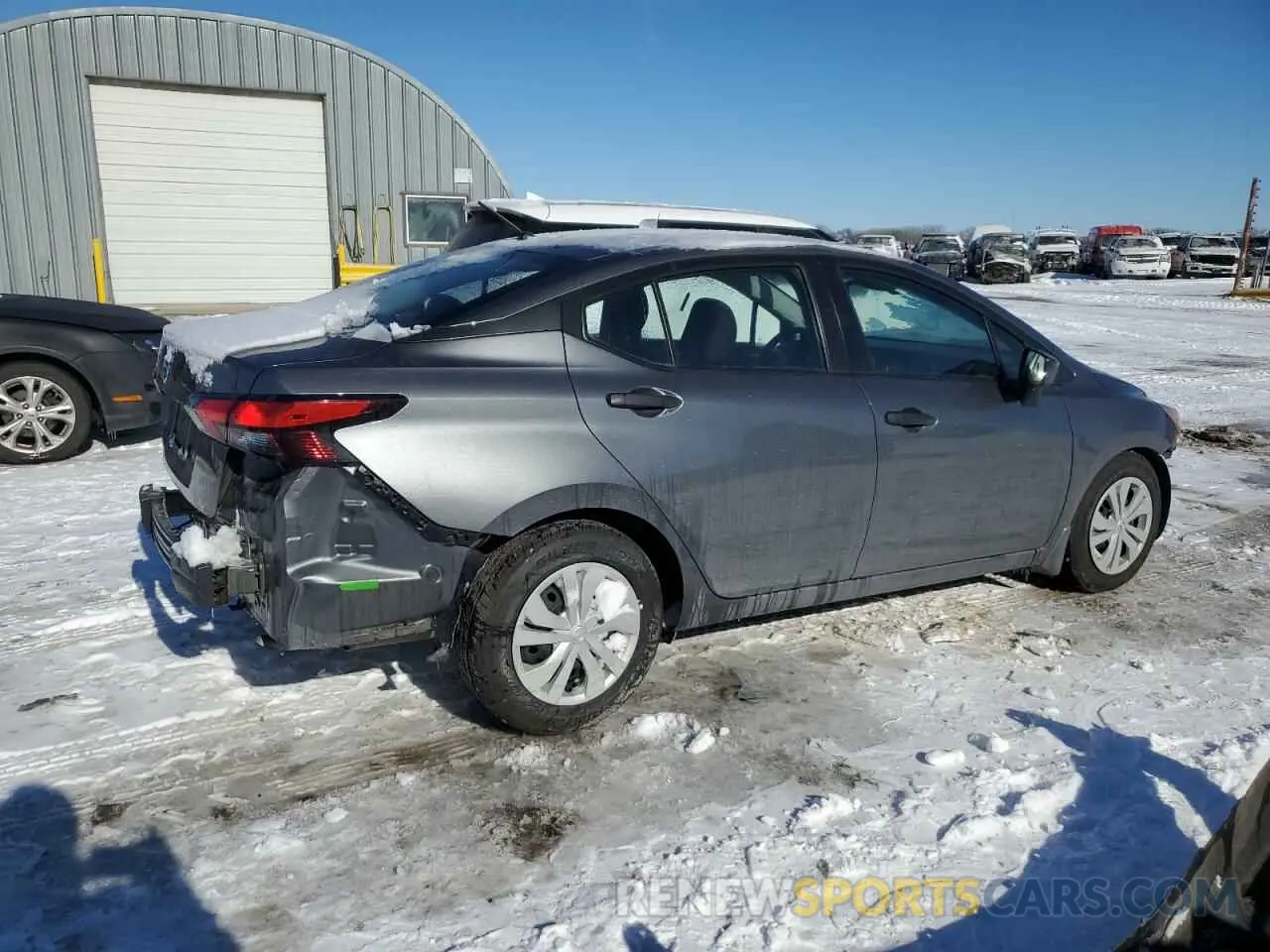 3 fotografías del automóvil dañado 3N1CN8DV0NL821440 NISSAN VERSA 2022