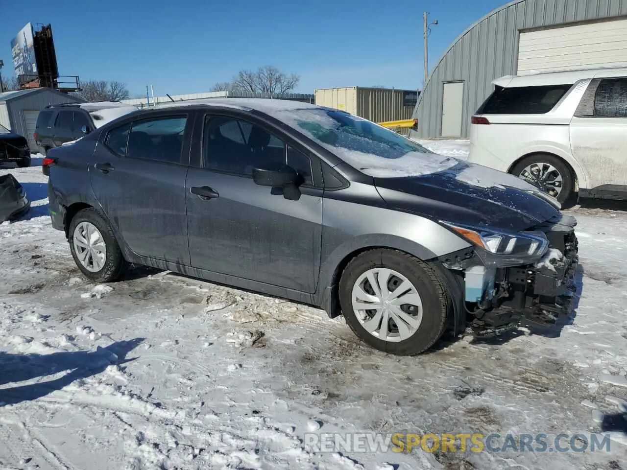 4 fotografías del automóvil dañado 3N1CN8DV0NL821440 NISSAN VERSA 2022