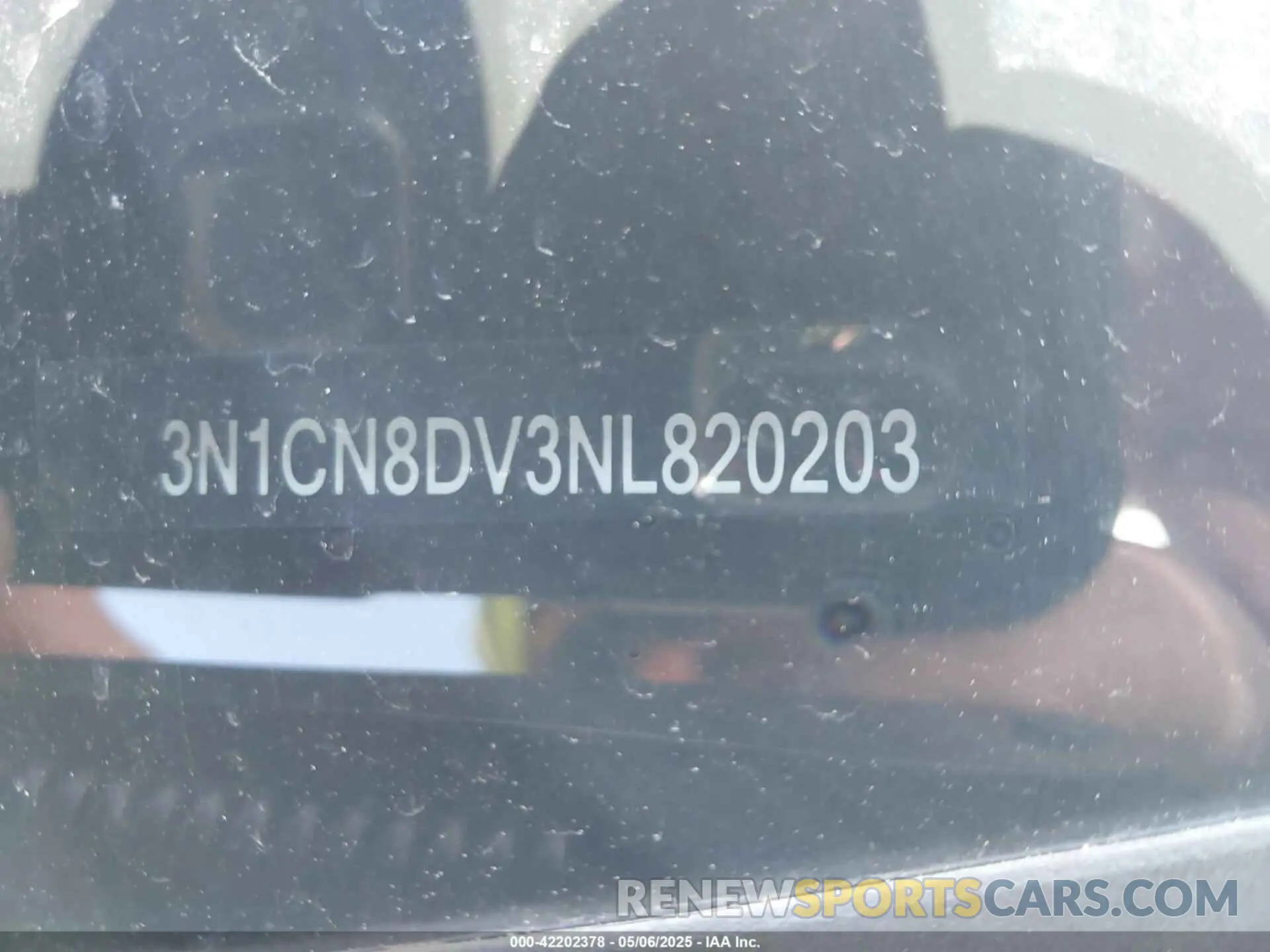 9 fotografías del automóvil dañado 3N1CN8DV3NL820203 NISSAN VERSA 2022