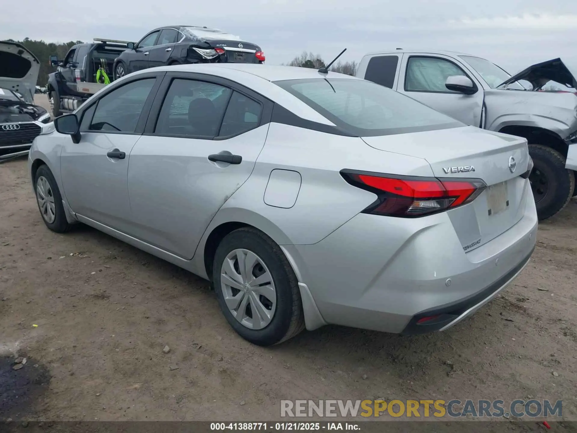 3 fotografías del automóvil dañado 3N1CN8DV8NL868313 NISSAN VERSA 2022