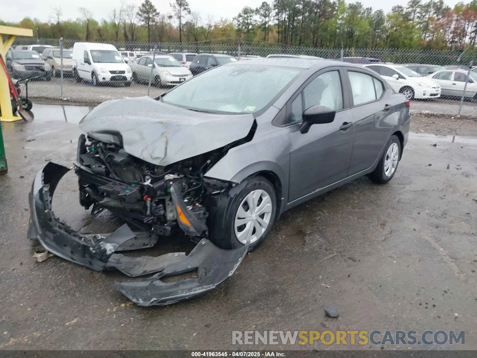 2 fotografías del automóvil dañado 3N1CN8DV9NL821341 NISSAN VERSA 2022