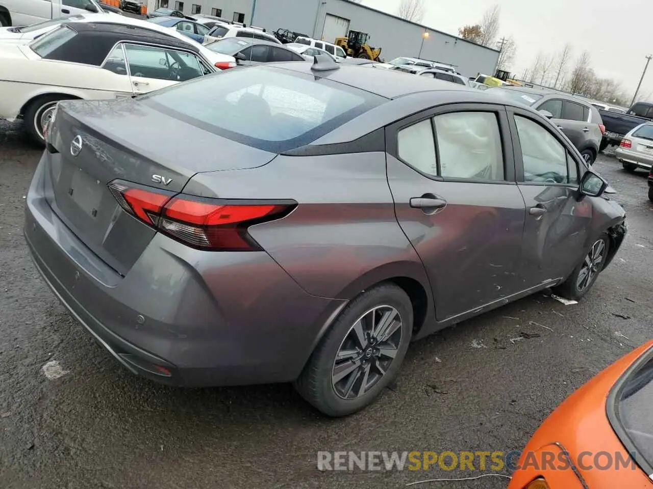 3 fotografías del automóvil dañado 3N1CN8EV0NL839452 NISSAN VERSA 2022