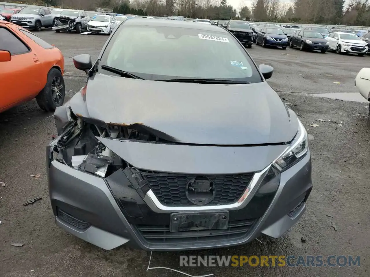 5 fotografías del automóvil dañado 3N1CN8EV0NL839452 NISSAN VERSA 2022
