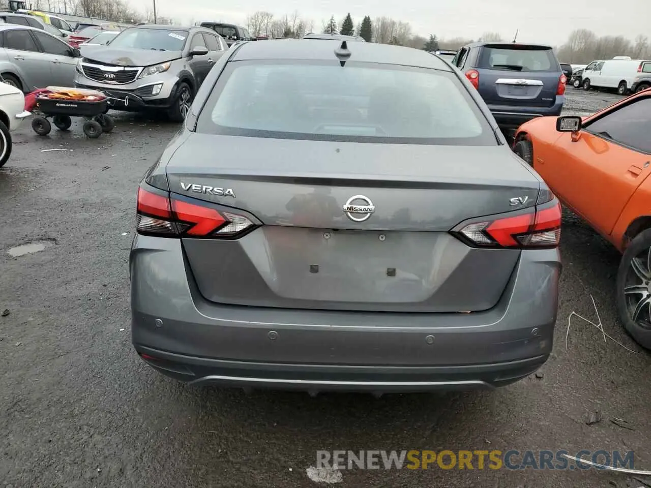 6 fotografías del automóvil dañado 3N1CN8EV0NL839452 NISSAN VERSA 2022