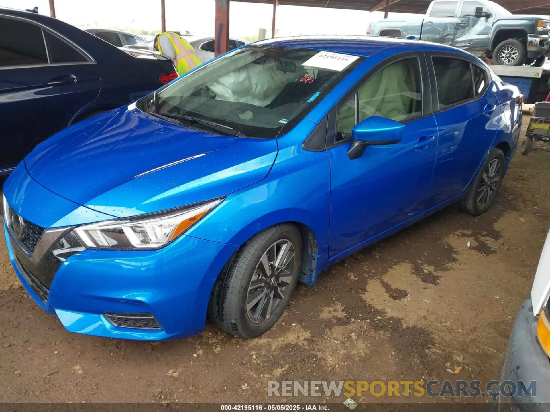 2 fotografías del automóvil dañado 3N1CN8EV1NL866093 NISSAN VERSA 2022