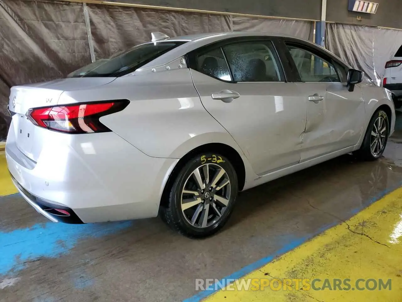 3 fotografías del automóvil dañado 3N1CN8EV2NL841865 NISSAN VERSA 2022