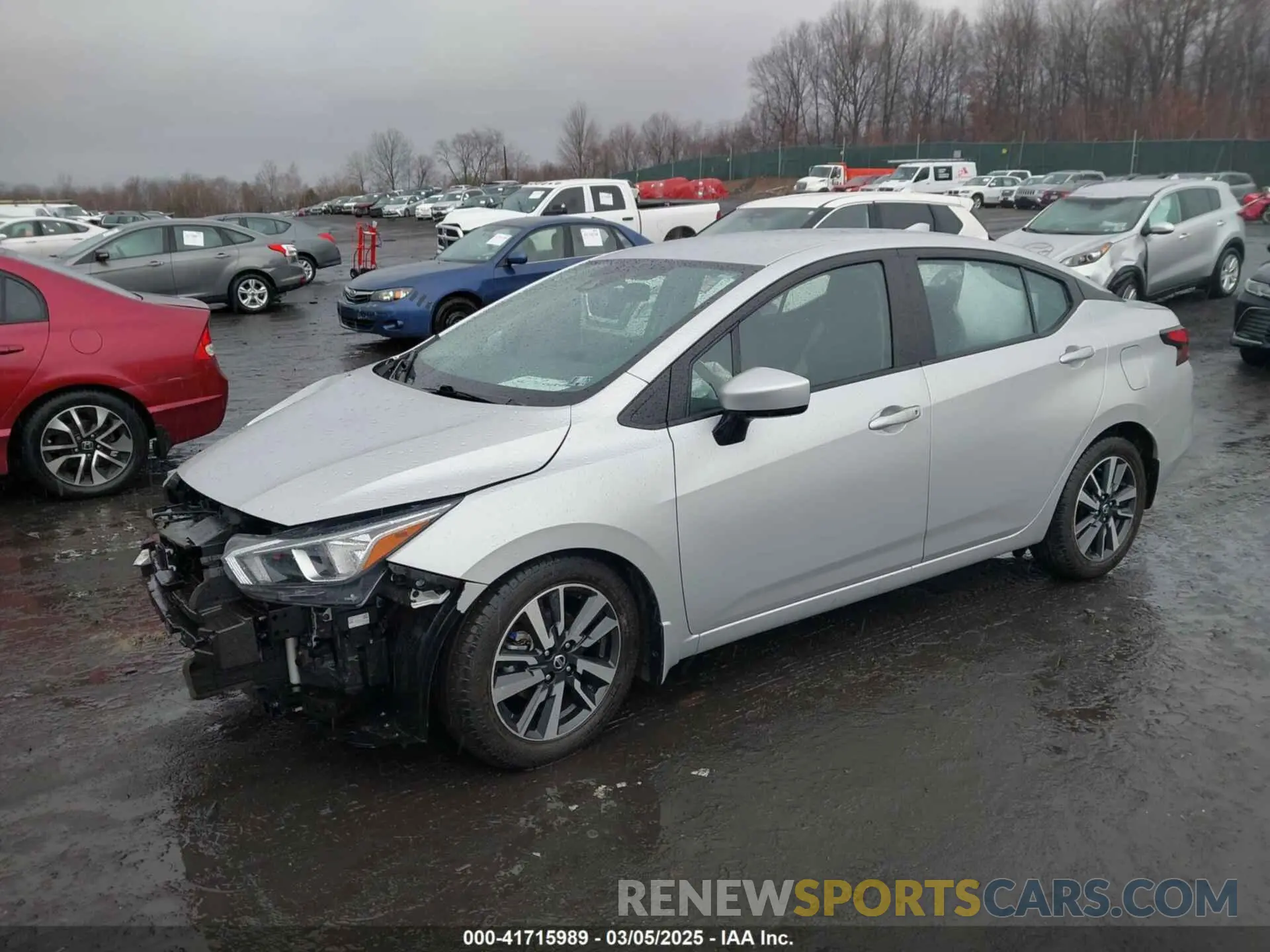 2 fotografías del automóvil dañado 3N1CN8EV4NL821472 NISSAN VERSA 2022
