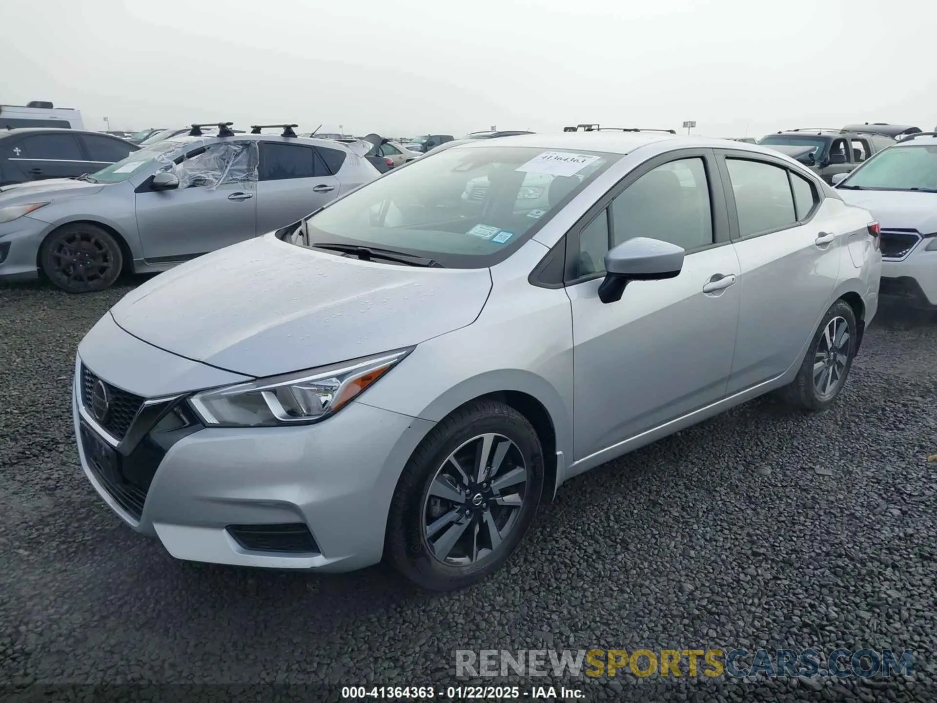2 fotografías del automóvil dañado 3N1CN8EV4NL848302 NISSAN VERSA 2022