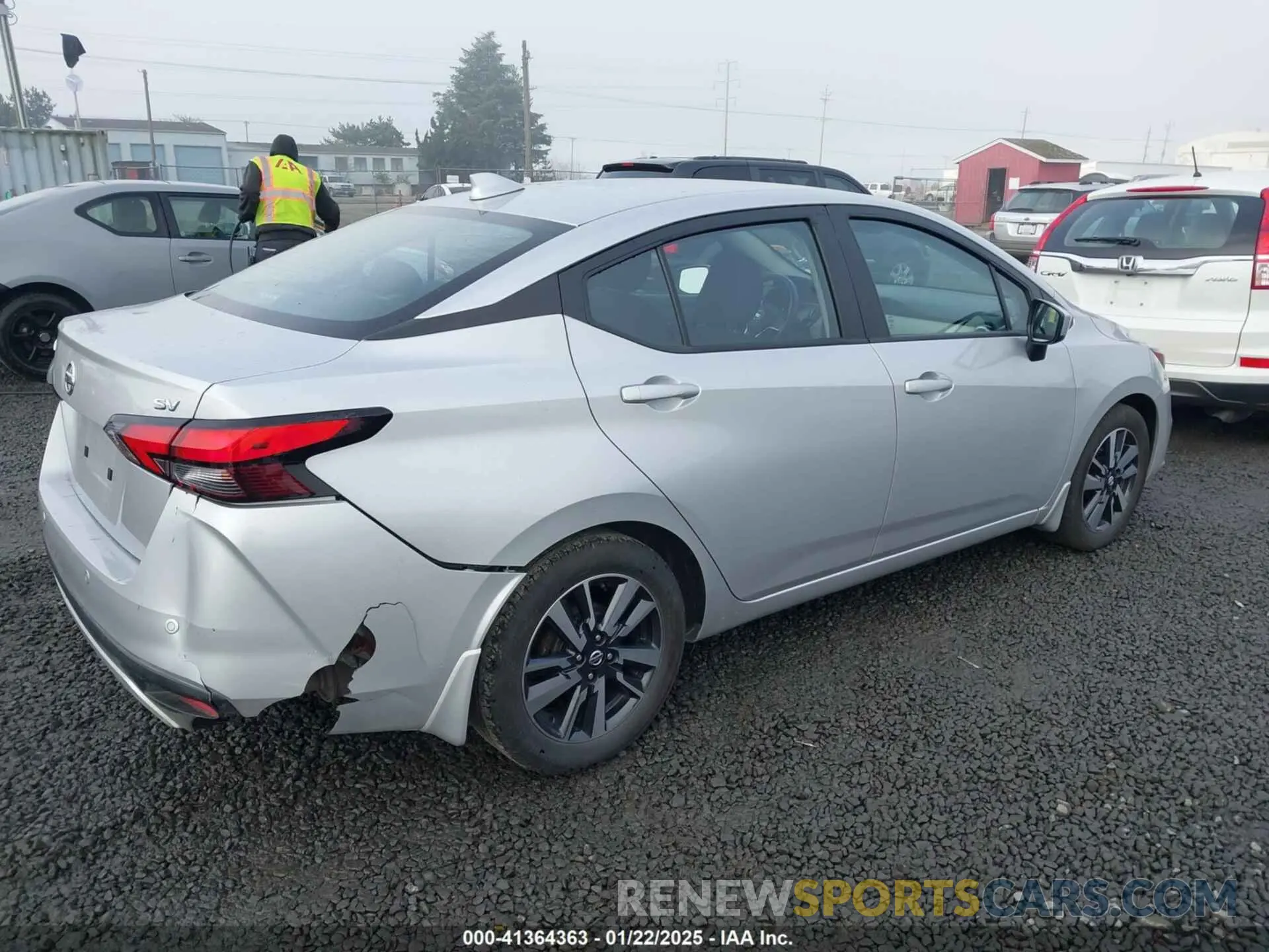 4 fotografías del automóvil dañado 3N1CN8EV4NL848302 NISSAN VERSA 2022