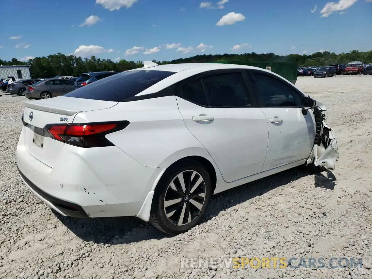 3 fotografías del automóvil dañado 3N1CN8FV6NL835484 NISSAN VERSA 2022