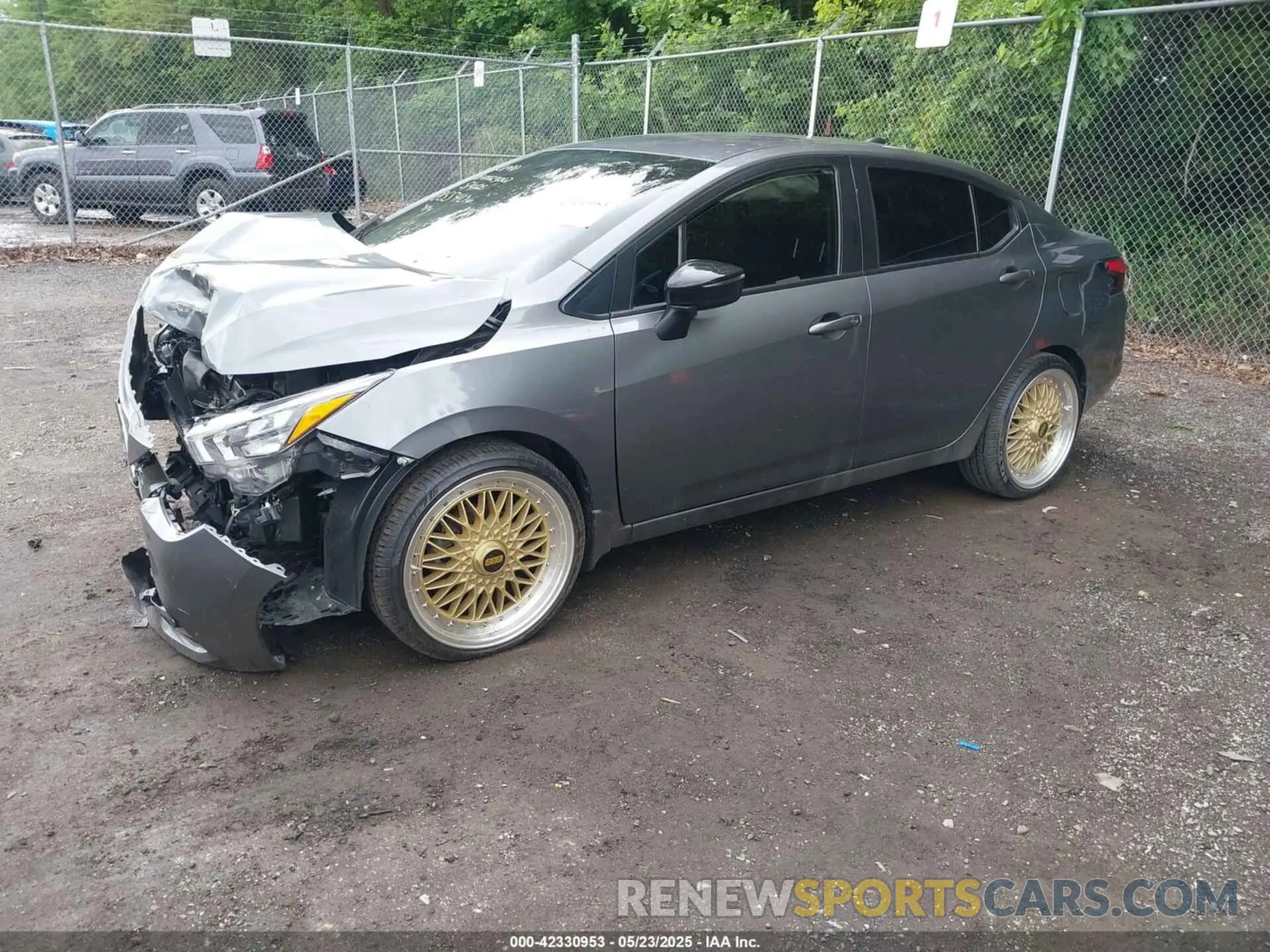 2 fotografías del automóvil dañado 3N1CN8FV9NL855406 NISSAN VERSA 2022