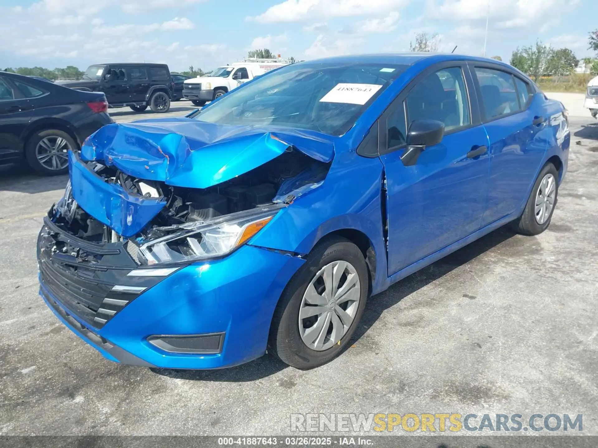 2 fotografías del automóvil dañado 3N1CN8DV1PL823183 NISSAN VERSA 2023