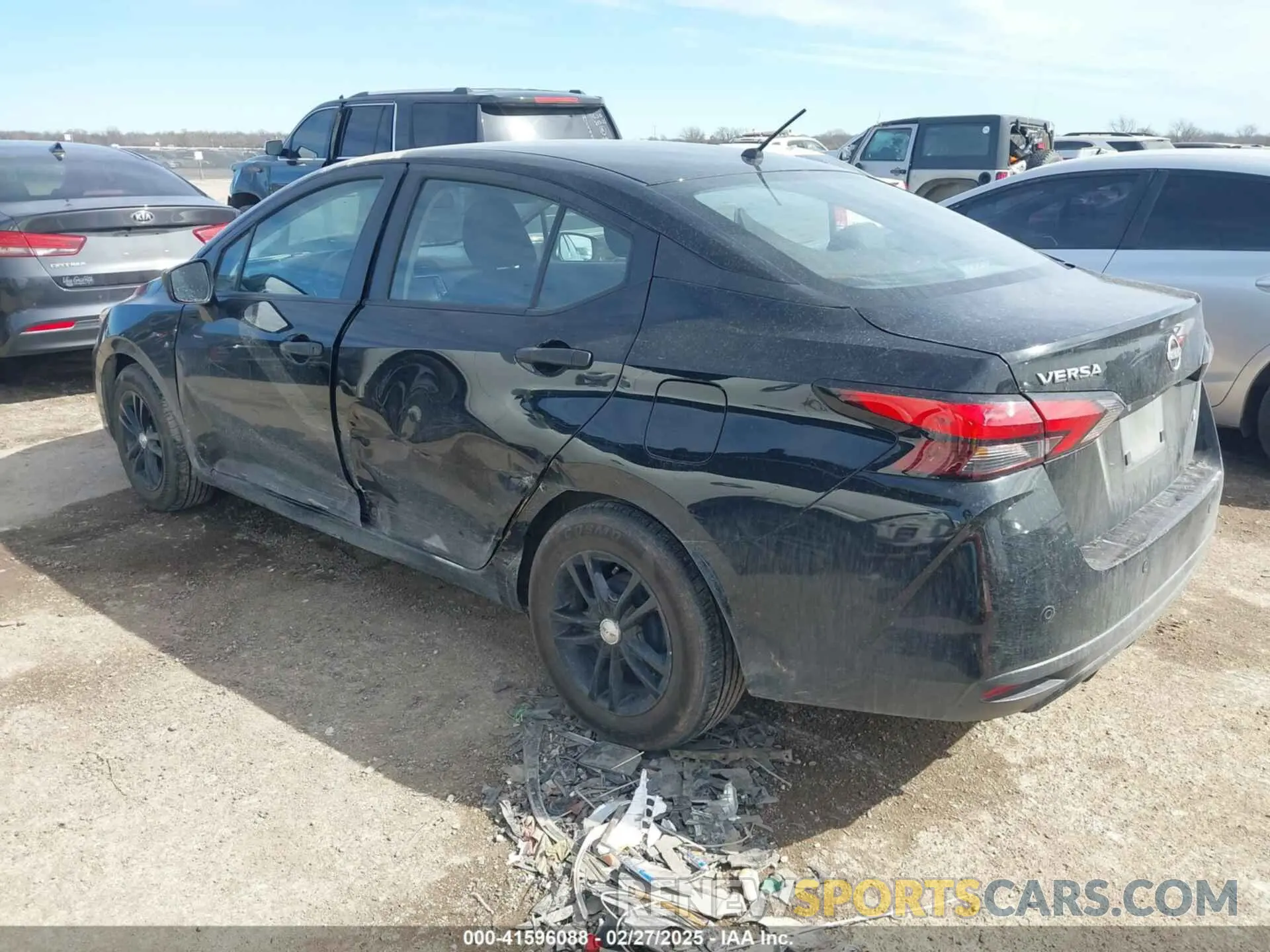 3 fotografías del automóvil dañado 3N1CN8DVXPL834070 NISSAN VERSA 2023