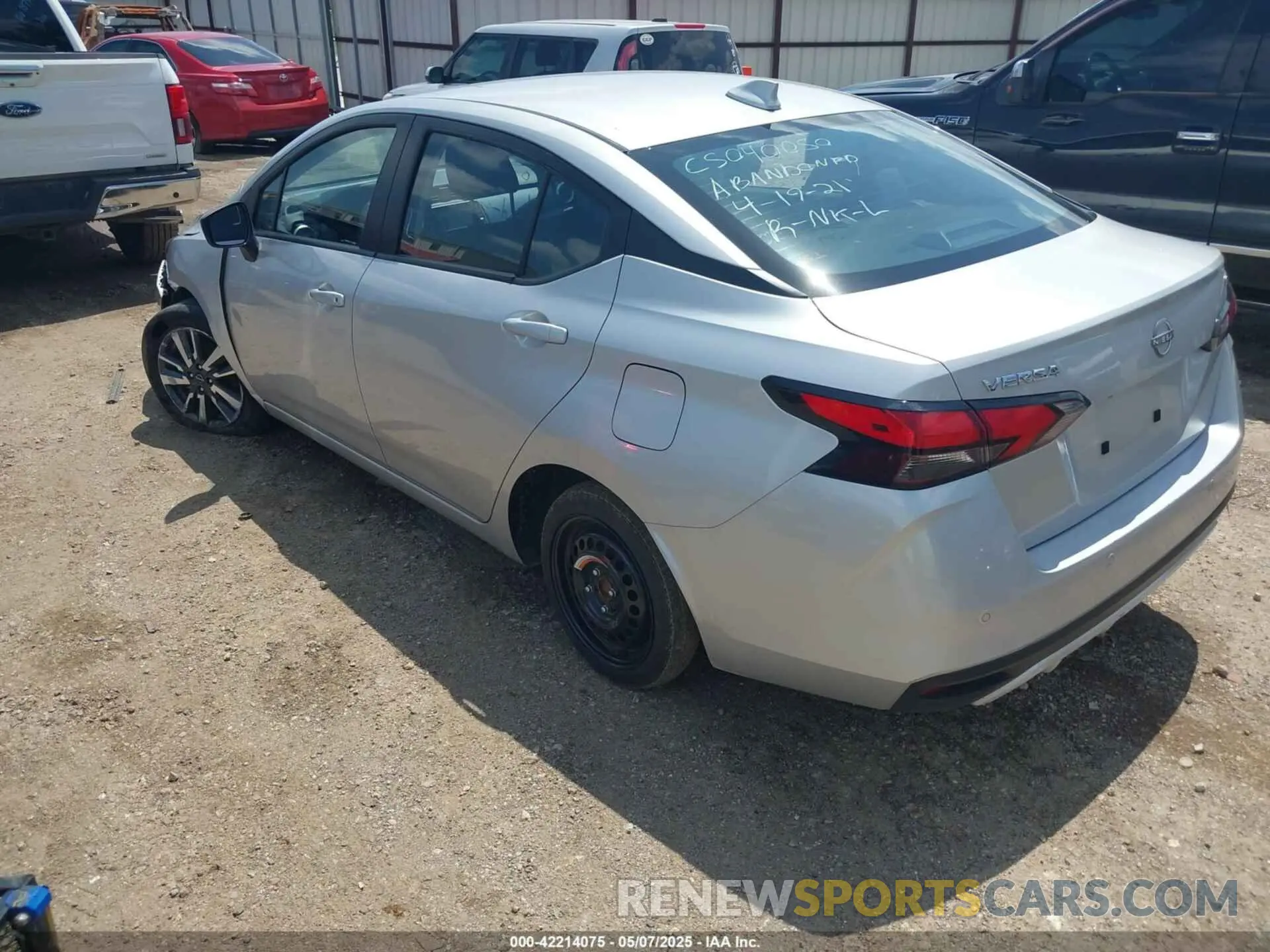 3 fotografías del automóvil dañado 3N1CN8EV1PL853590 NISSAN VERSA 2023