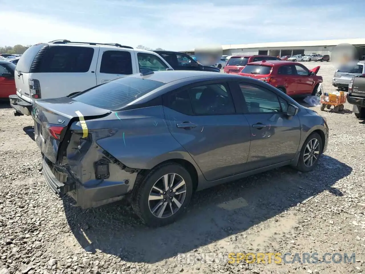 3 fotografías del automóvil dañado 3N1CN8EV2PL870124 NISSAN VERSA 2023
