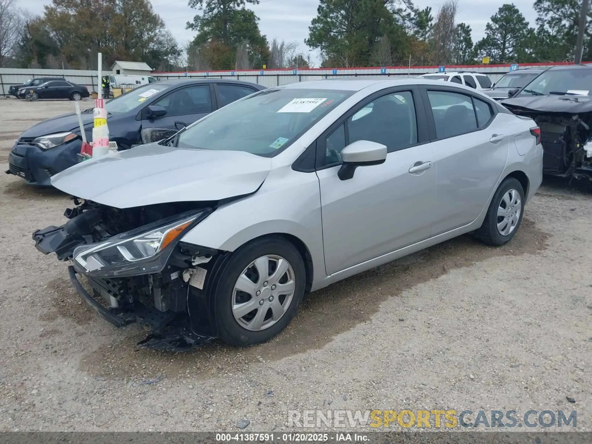 2 fotografías del automóvil dañado 3N1CN8EV6PL862026 NISSAN VERSA 2023