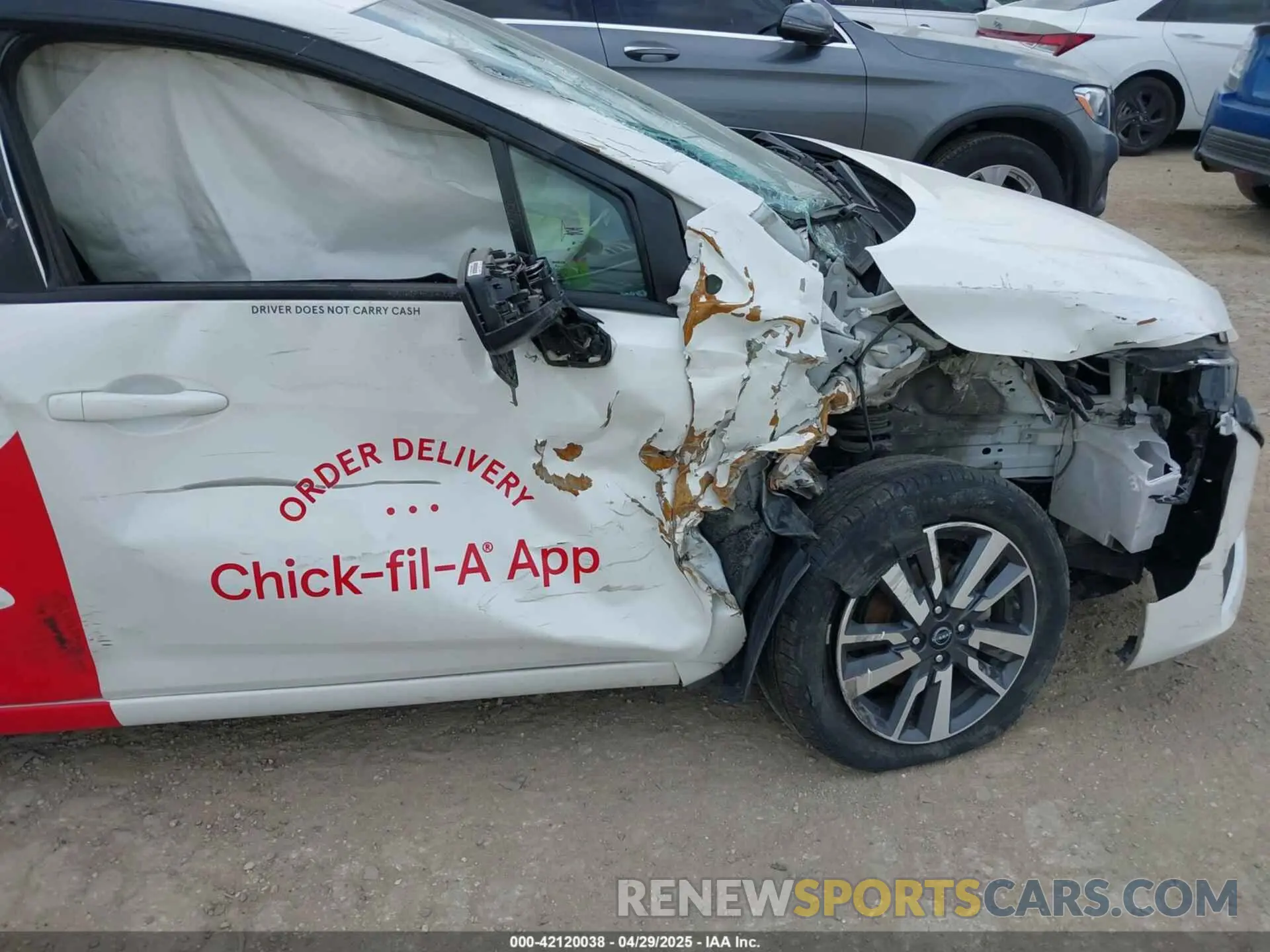 6 fotografías del automóvil dañado 3N1CN8EV7PL838348 NISSAN VERSA 2023