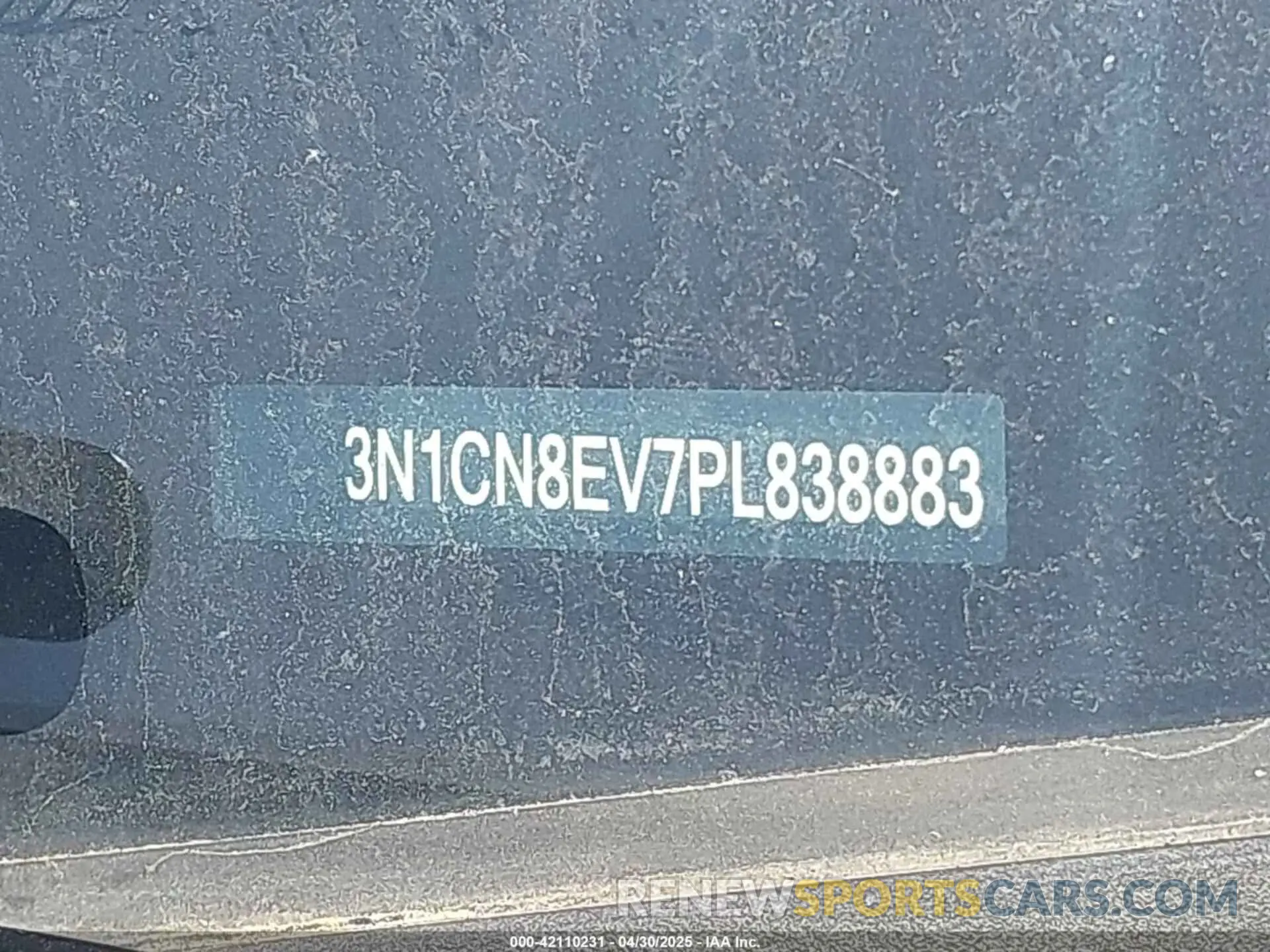 9 fotografías del automóvil dañado 3N1CN8EV7PL838883 NISSAN VERSA 2023