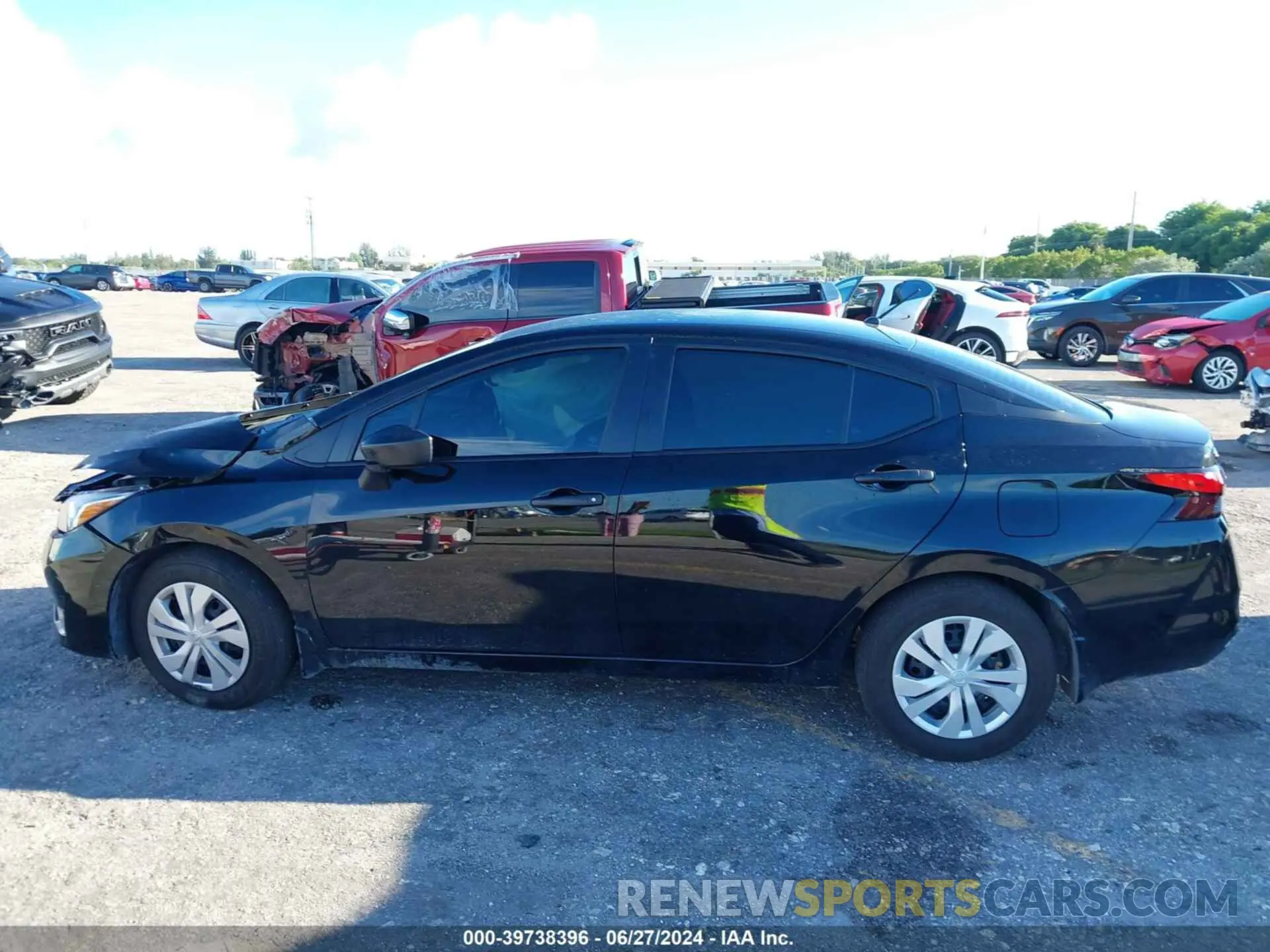 14 fotografías del automóvil dañado 3N1CN8DV0RL869963 NISSAN VERSA 2024