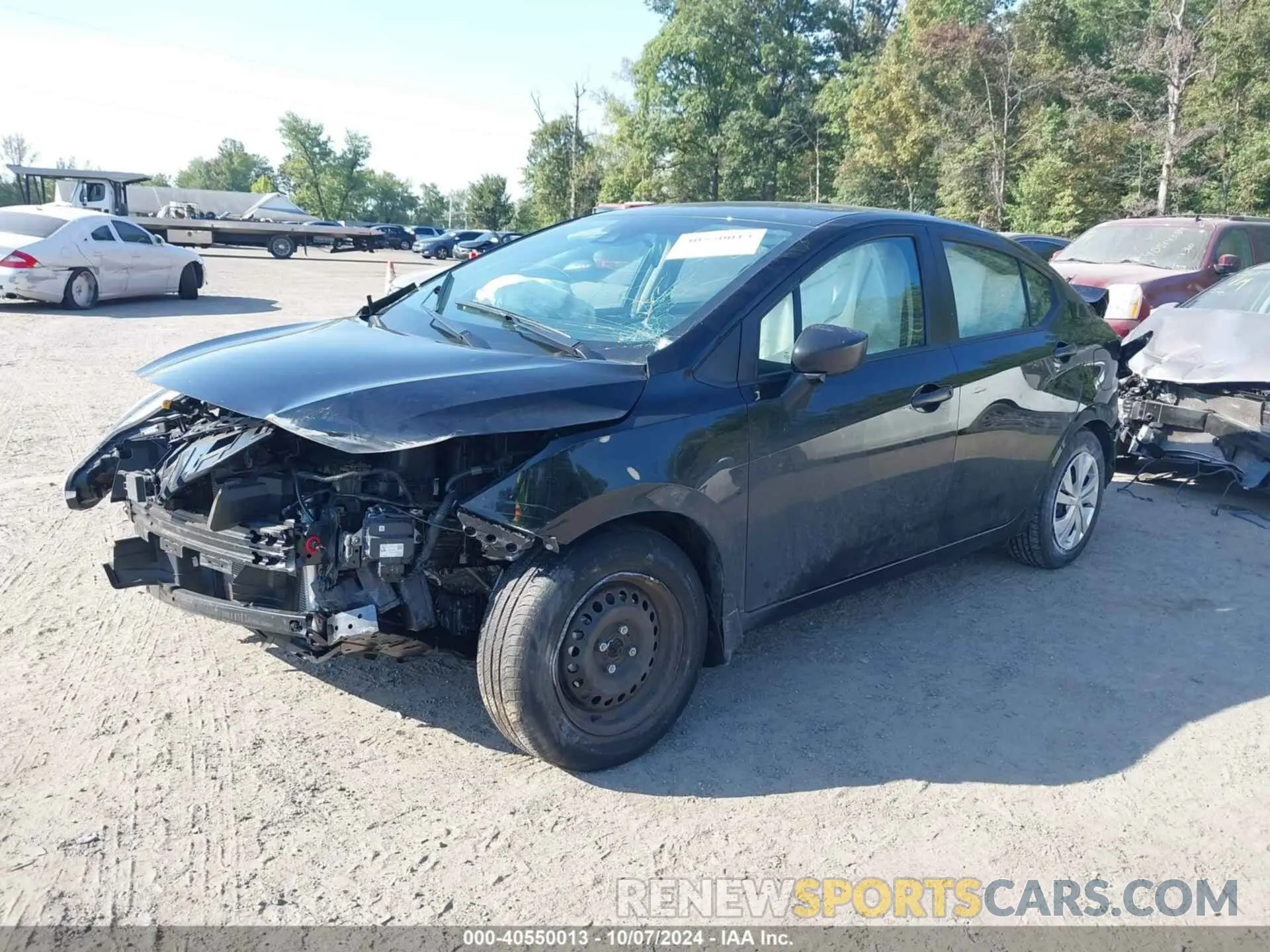 2 fotografías del automóvil dañado 3N1CN8DV4RL830227 NISSAN VERSA 2024
