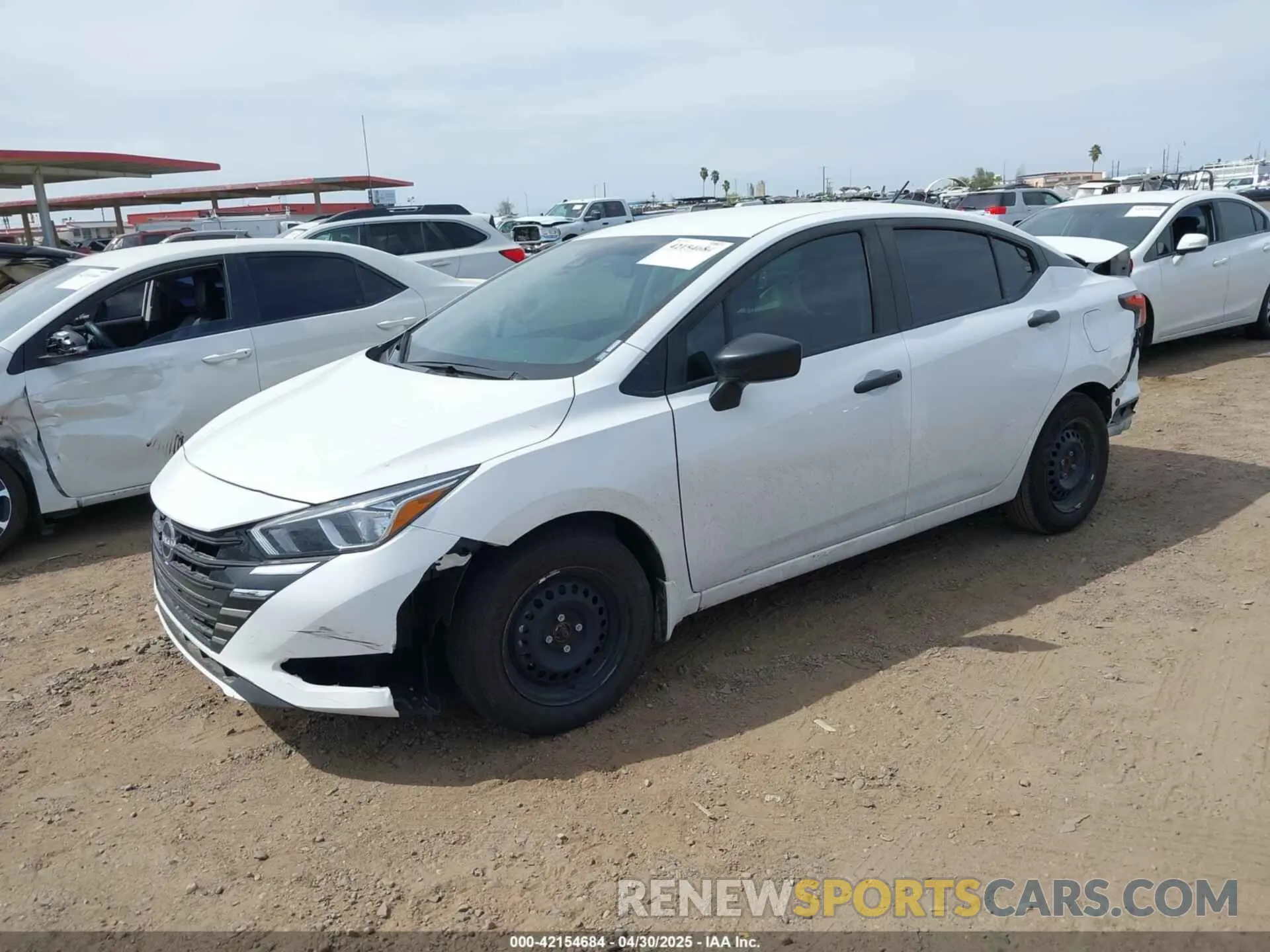 2 fotografías del automóvil dañado 3N1CN8DV8RL885439 NISSAN VERSA 2024