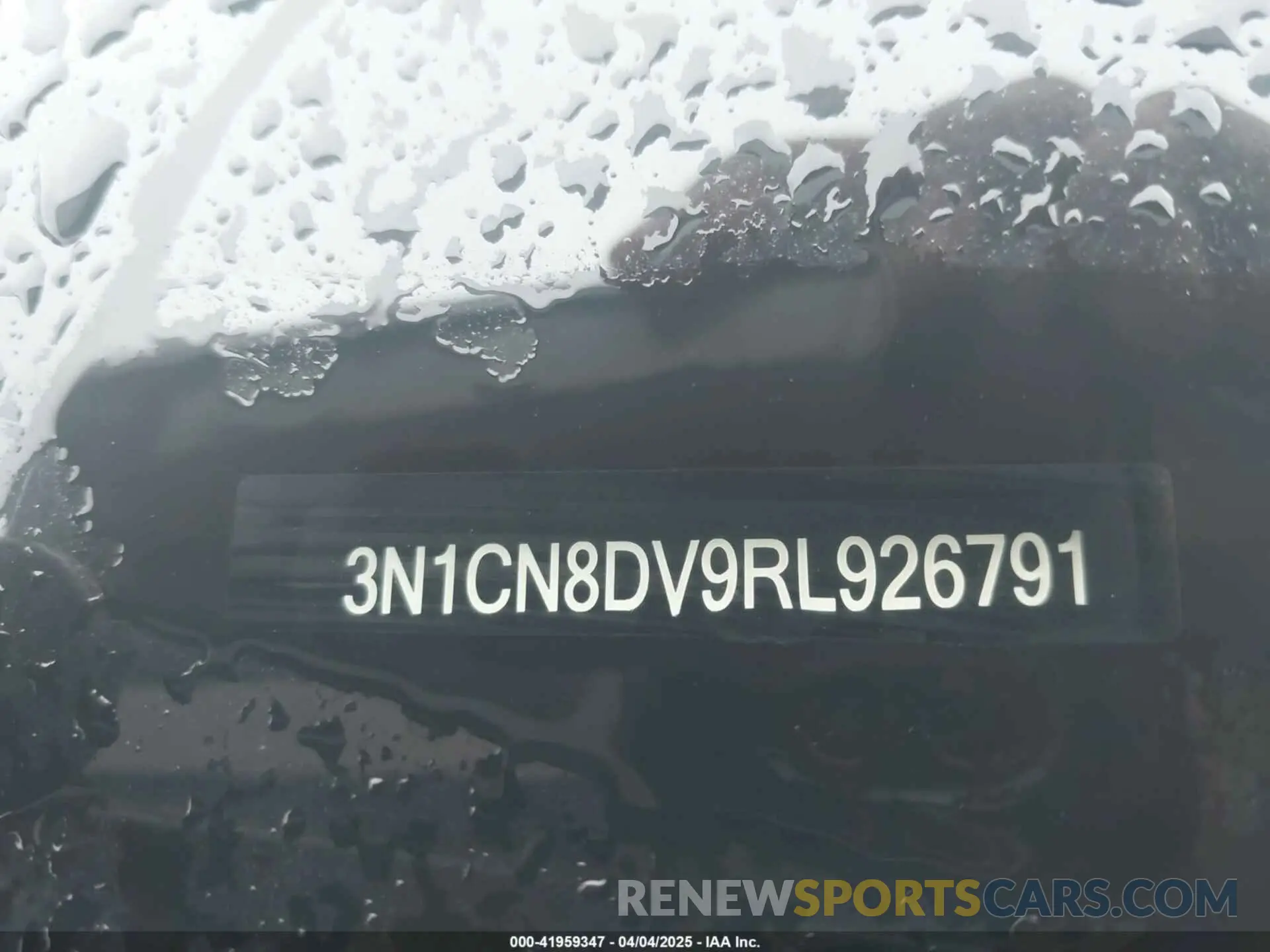 9 fotografías del automóvil dañado 3N1CN8DV9RL926791 NISSAN VERSA 2024