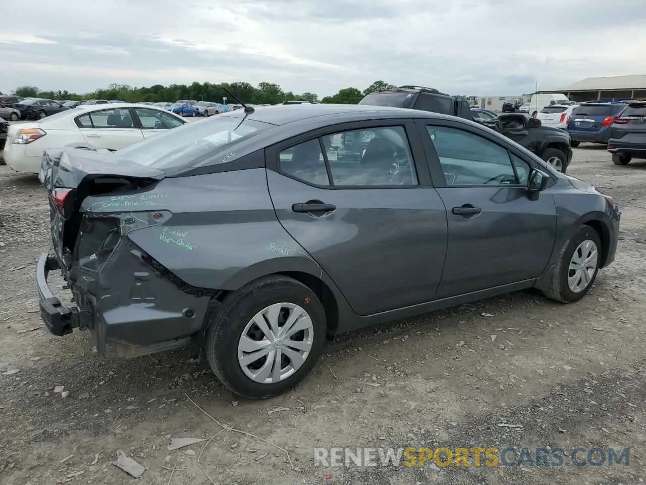 3 fotografías del automóvil dañado 3N1CN8DV9SL823893 NISSAN VERSA 2025