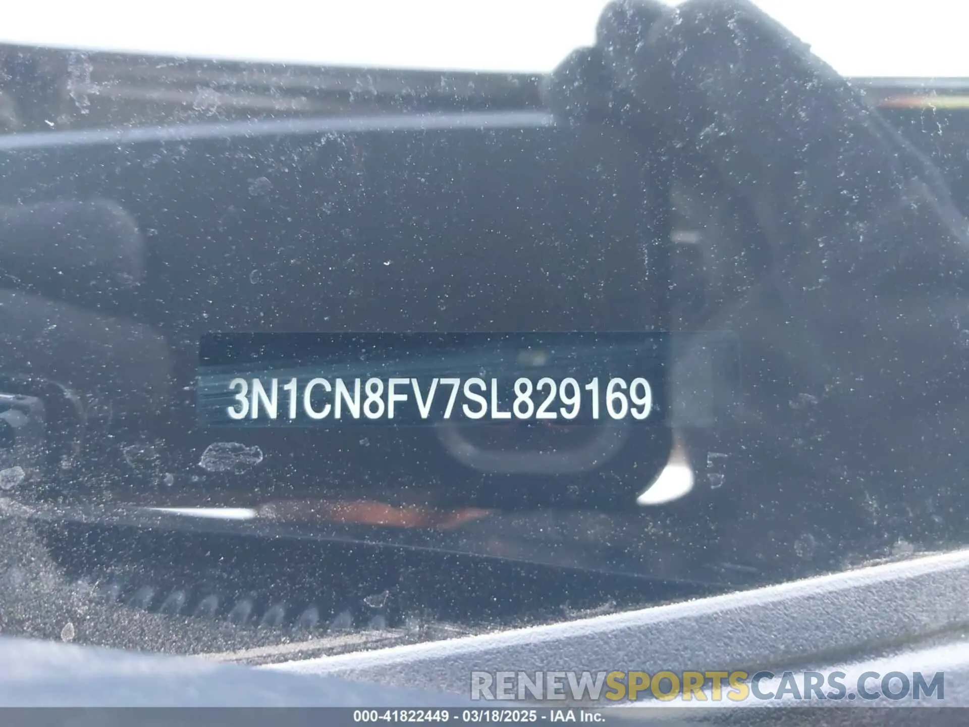 9 fotografías del automóvil dañado 3N1CN8FV7SL829169 NISSAN VERSA 2025