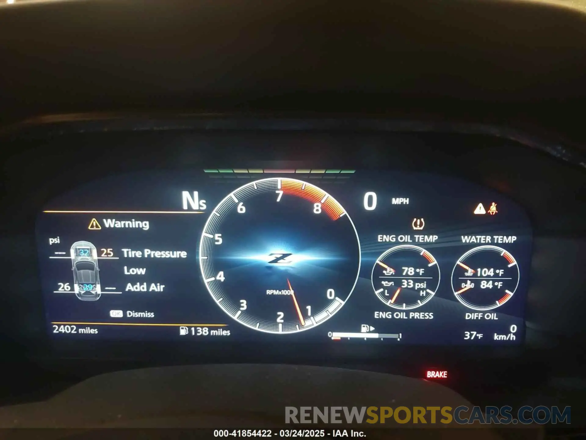 7 fotografías del automóvil dañado JN1BZ4BH0RM361326 NISSAN Z 2024