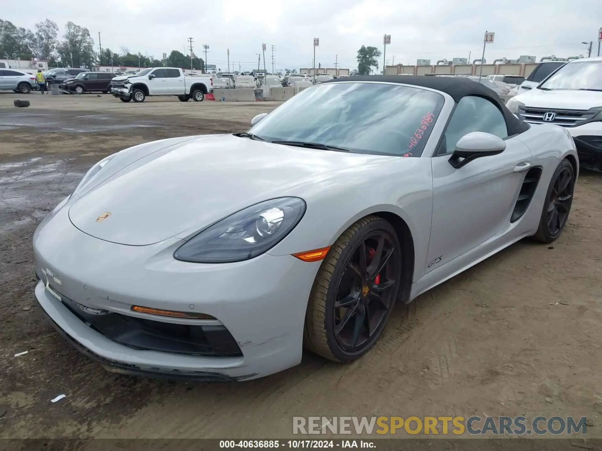 2 fotografías del automóvil dañado WP0CB2A84KS228145 PORSCHE 718 BOXSTER 2019