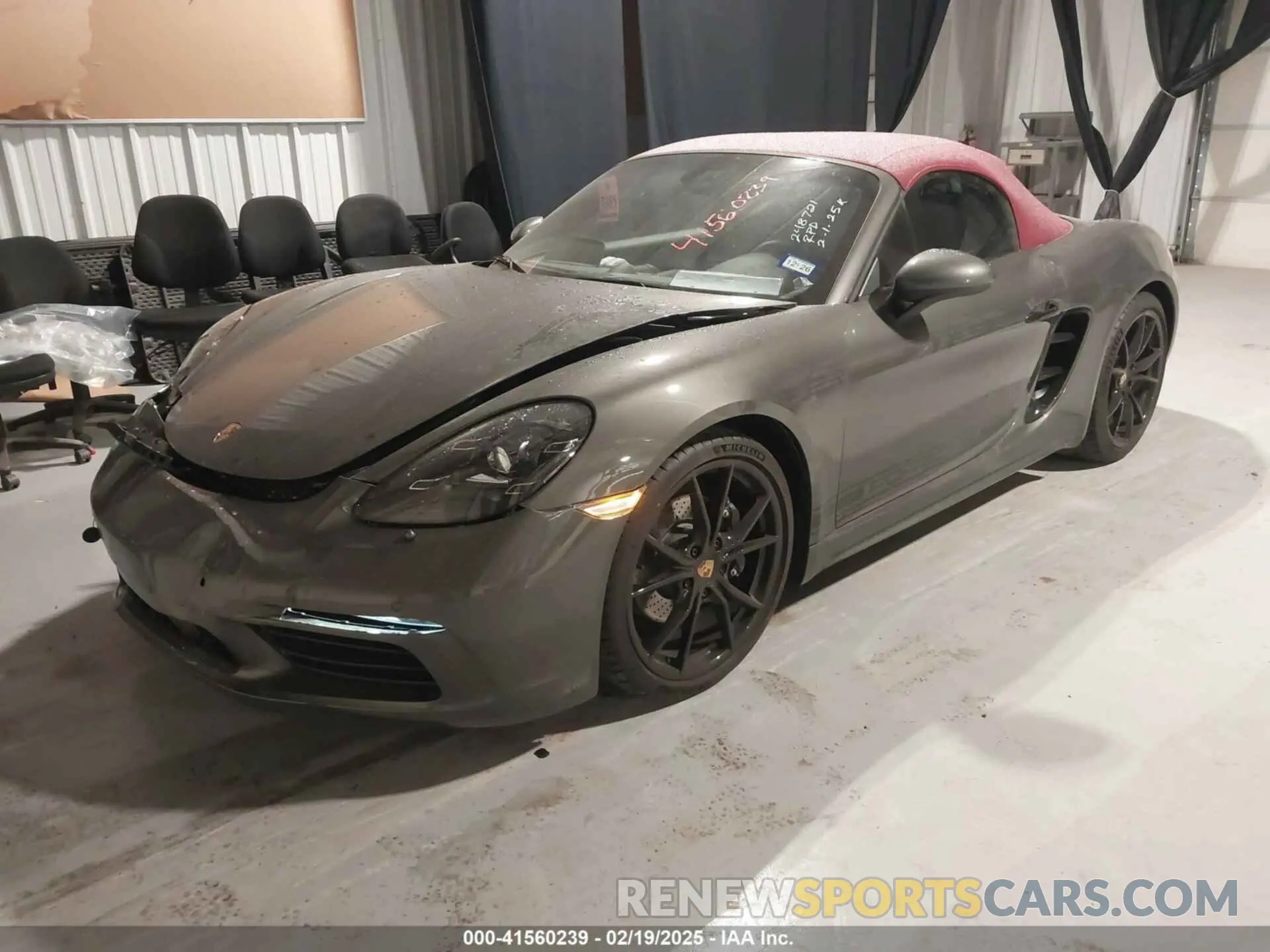 2 fotografías del automóvil dañado WP0CA2A89SK212378 PORSCHE 718 BOXSTER 2025