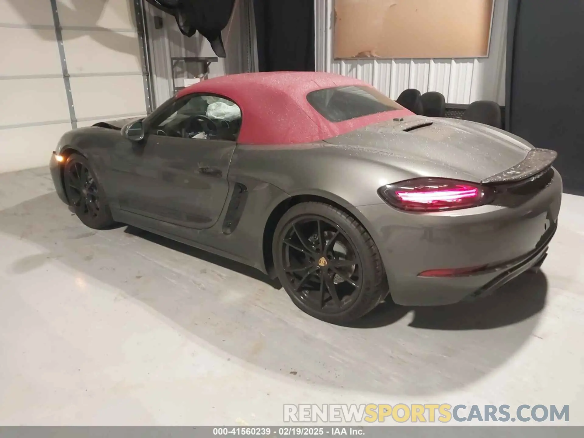 3 fotografías del automóvil dañado WP0CA2A89SK212378 PORSCHE 718 BOXSTER 2025